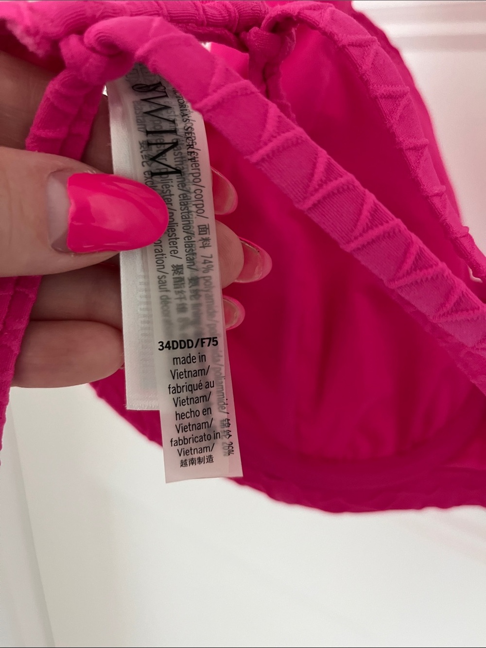 Victoria's Secret Hot Pink Underwire Bikini Top - Picture 3 of 3